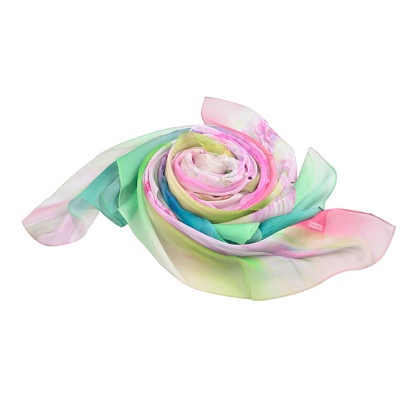 迷花沾草絲巾